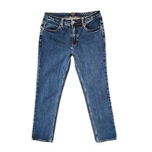 Rip Curl Jeans Men's 32 x 30 Straight Fit Blue Denim Pants Skate Mid Rise